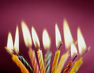 bougies anniversaire